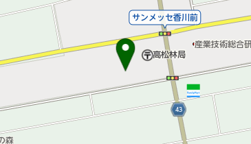 香川県庁 出先機関 香川県新規産業創出支援センターの地図画像
