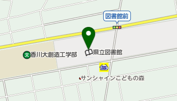 香川県庁 出先機関 文書館の地図画像