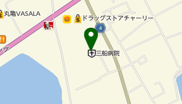三船病院の地図画像