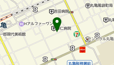 米本米穀店の地図画像