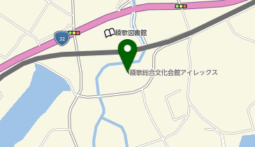 丸亀市役所 協働推進部 まなび文化課 綾歌総合文化会館の地図画像