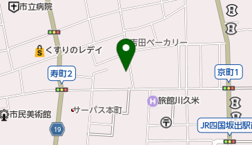 高木果実店の地図画像