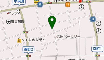 白梅化粧品店の地図画像