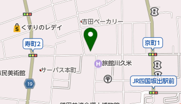 婦人の店田中の地図画像