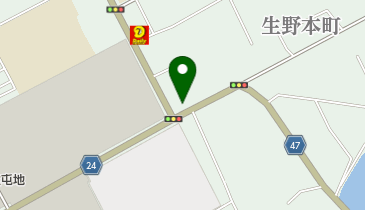 実原クリーニング店の地図画像