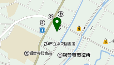 ダイエークリーニング マック観音寺中央店の地図画像