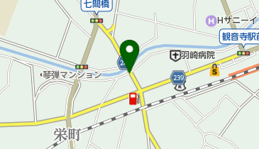 クロダ花店の地図画像