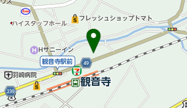 宇賀金物道楽店の地図画像