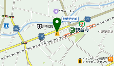 三越観音寺の地図画像