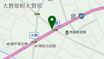 大西履物店の地図画像