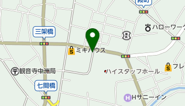 シキシマ美容室の地図画像