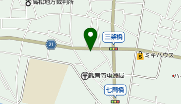 西山理容所の地図画像