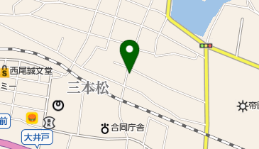 三好理容店の地図画像
