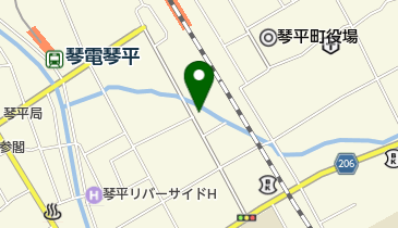 弓削花店の地図画像