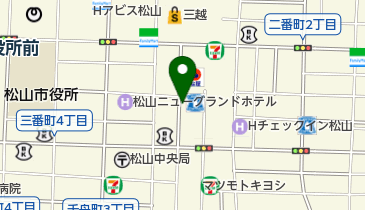 まつや食楽酔笑の地図画像