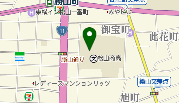 愛媛県高等学校野球連盟の地図画像