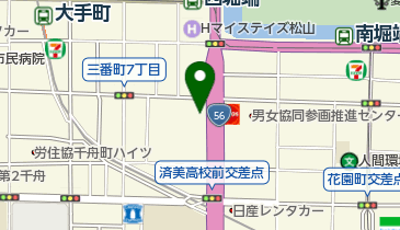 株式会社メニコン松山営業所の地図画像