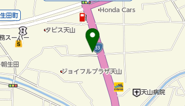 有限会社天山モータースの地図画像