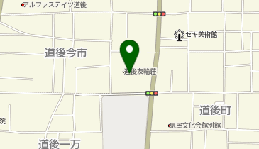 愛媛県障がい者更生センター道後友輪荘の地図画像