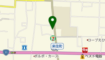 花本寝装店の地図画像