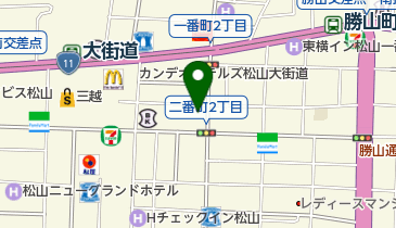 INADAバーの地図画像