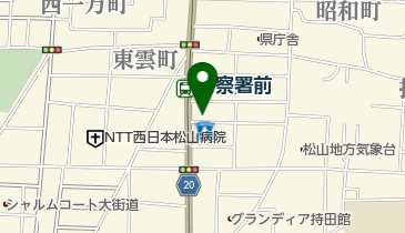 メナード化粧品愛媛統轄販社の地図画像