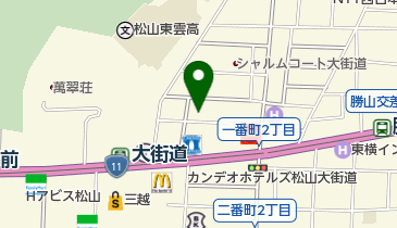 サキナビューティーラウンジ松山の地図画像