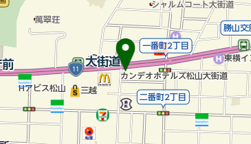 麻雀さくら松山店の地図画像