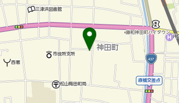 しらかた理容の地図画像