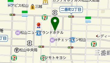 たまたに理容の地図画像