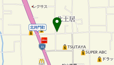 一文寿司北土居店の地図画像
