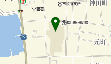 松山市役所 教育委員会 保健体育課 三津浜共同調理場の地図画像