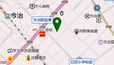 日本キリスト教団今治教会の地図画像