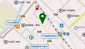 ピザロイヤルハット今治店の地図画像