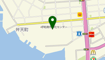 宇和島市総合体育館の地図画像