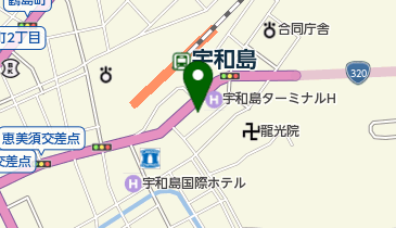 ブルームフォーラム宇和島店の地図画像