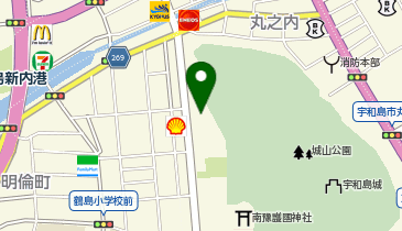 ピザ・ロイヤルハット宇和島店の地図画像