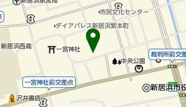 新居浜市役所 中央児童センターの地図画像