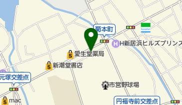 ひまわり化粧品店の地図画像