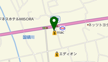 ドラッグストアmac 国領店の地図画像