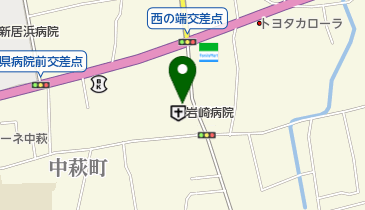 中萩薬局の地図画像