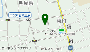 クシヤ化粧品店の地図画像