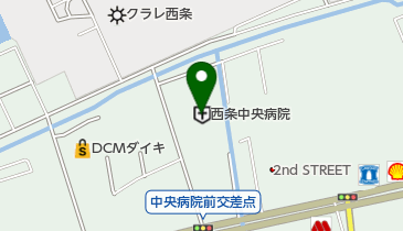 西条中央病院通所リハビリテーションの地図画像