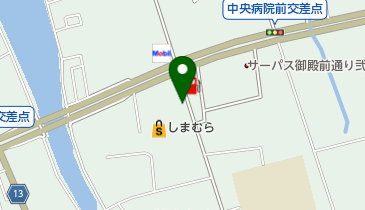 アラモードなかがわの地図画像