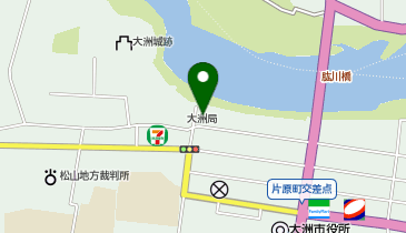 大洲市肱南公民館の地図画像