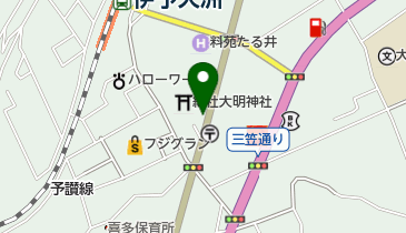 ナンバー美容院の地図画像