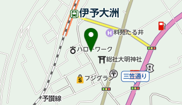 朝日生命保険相互会社大洲出張所の地図画像
