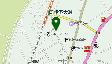 ピザ・ロイヤルハット大洲店の地図画像