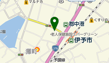 黒住教郡中教会所の地図画像