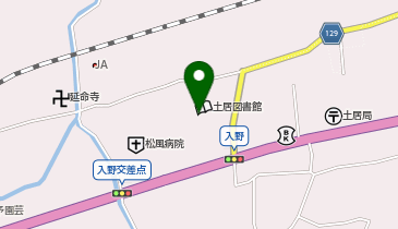 土居文化会館ユーホール 非常用の地図画像